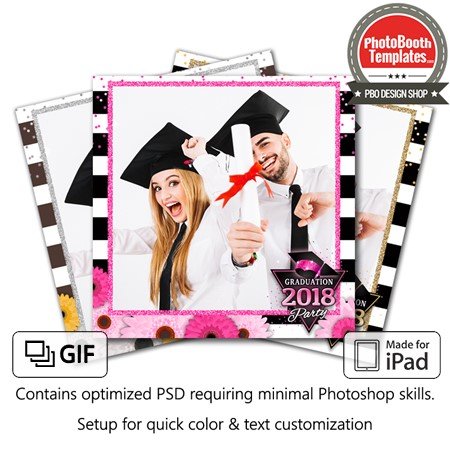 Glitzy Graduation Square (iPad)
