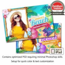 Ultimate Beach Party Postcard (iPad)