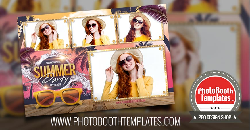 20180627 fun summer themed photo booth templates