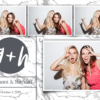 Marbled a modern photo booth template for DSLR