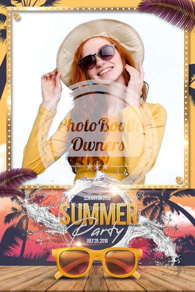 Beach Party Glam Portrait (iPad)