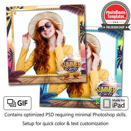 Beach Party Glam Square (iPad)