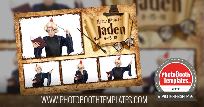 20180711 harry potter wizard themed photo booth templates