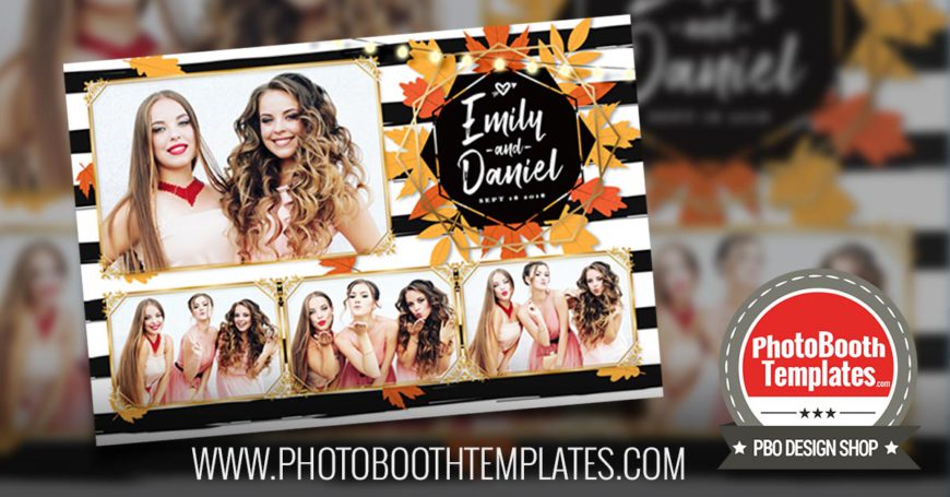 20180905 autumn leaves wedding photo booth templates
