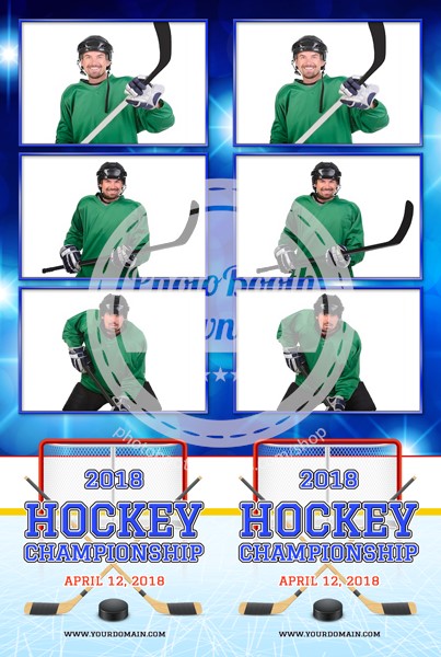 Hockey Celebration 3-up Strips