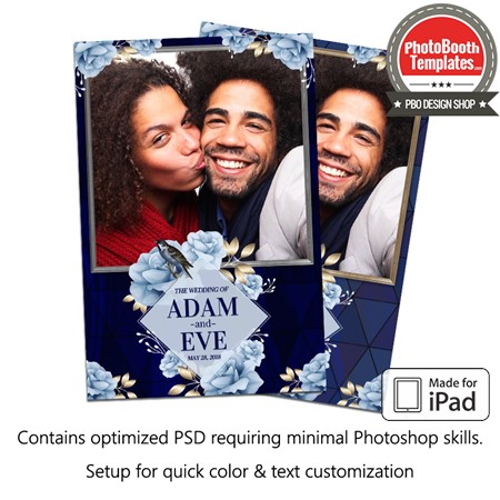 Romantic Blue Wedding Portrait (iPad) 1 Romantic Blue Wedding Portrait (iPad)