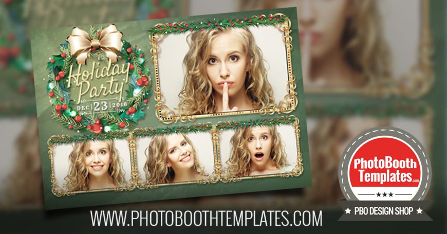 20181121 holiday and christmas photo booth templates
