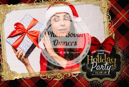 Holiday Flannel Photo Booth Template