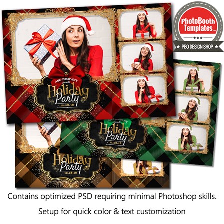 Holiday Flannel Postcard