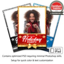 Holiday Glitter Portrait (iPad)