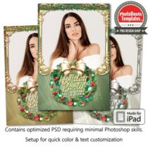 Holiday Wreath Portrait (iPad)