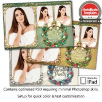 Holiday Wreath Postcard (iPad)