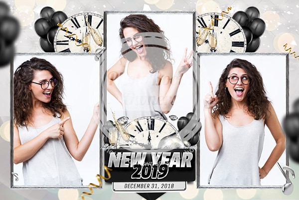 Winter New Year Party Postcard