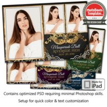 Glamorous Masquerade Postcard (iPad)