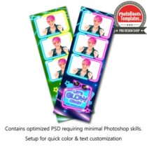 Glow Party 3-up Strips