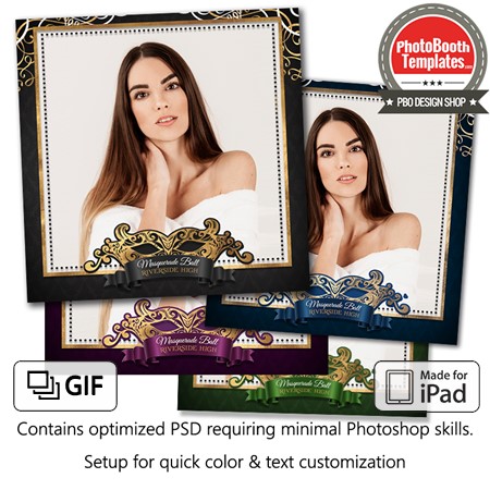 Glamorous Masquerade Square (iPad)