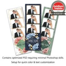 Polished Floral 3-up Strips