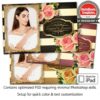 Striped Floral Glam Postcard (iPad)