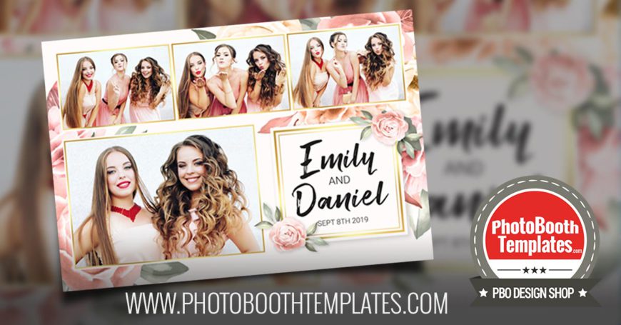 20190529 gorgeous floral wedding photo booth templates