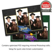 Graduation Glimmer Postcard