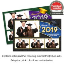 Graduation Glimmer Postcard