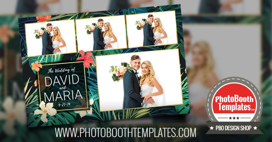 20190612 beautiful tropical photo booth templates