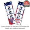 Old Glory 3-up Strips