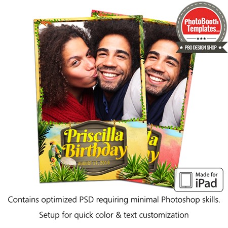 Summer Birthday Party Portrait (iPad)
