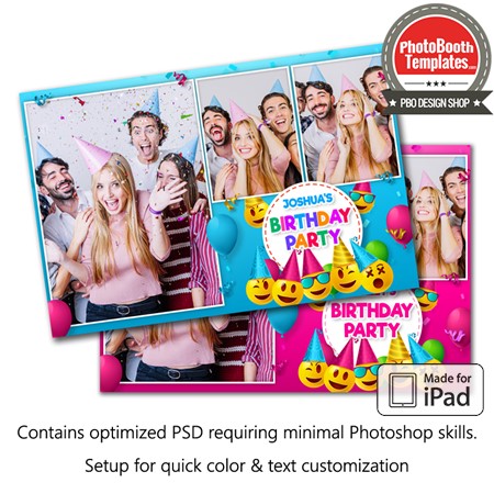 Emoji Birthday Postcard (iPad)