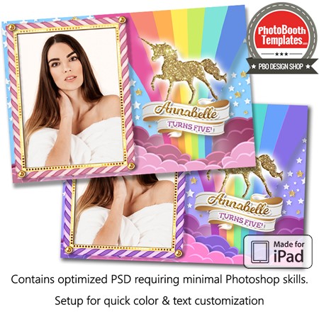 Magical Unicorn Postcard (iPad)