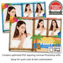Beach Luau Postcard (iPad)