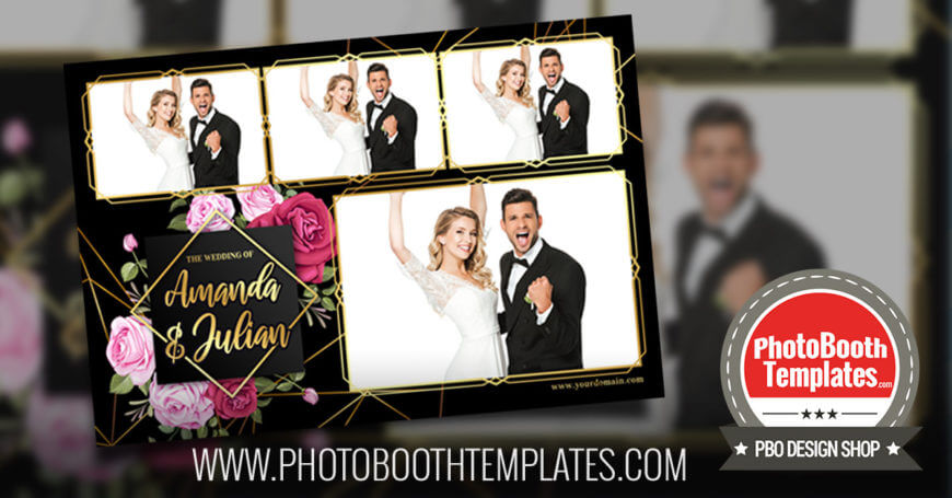 20190814 modern geometric wedding photo booth templates