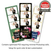 Enchanting Rose Garden 3-up Strips