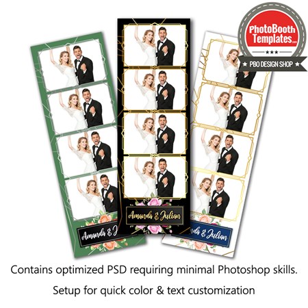 Enchanting Rose Garden 4-up Strips