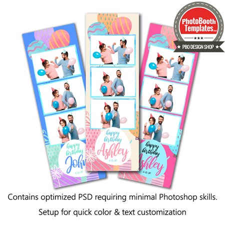 Gifty Celebration 3-up Strips