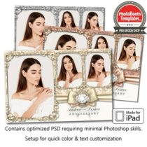 Luxurious Bling Postcard (iPad)