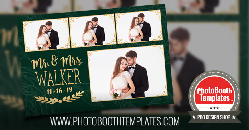 20191023 gorgeous floral wedding photo booth templates