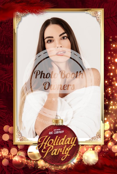 Christmas Ornament Glam Portrait