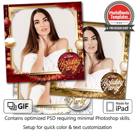 Christmas Ornament Glam Square (iPad)