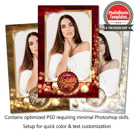 Christmas Ornament Glam Portrait