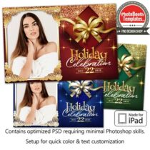 Holiday Christmas Present Postcard (iPad)