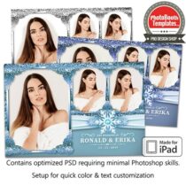 Snowflakes and Sparkles Postcard (iPad)
