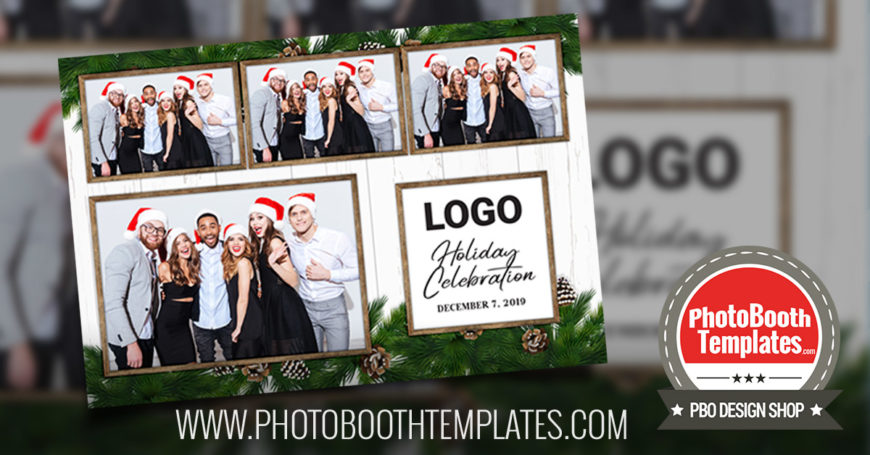20191211 rustic holiday and christmas photo booth templates