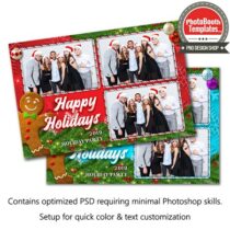 Gingerbread Holidays Postcard