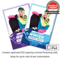Snowboard Celebration Portrait (iPad)