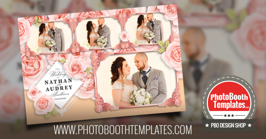 20200212 elegant floral wedding photo booth templates
