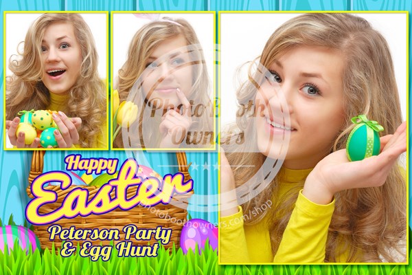 Easter Basket Celebration Postcard (iPad)