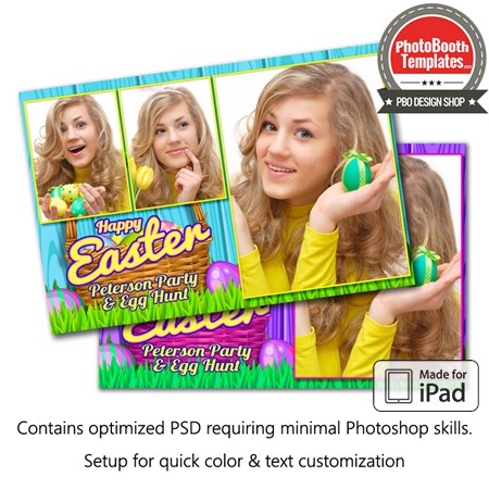 Easter Basket Celebration Postcard (iPad)