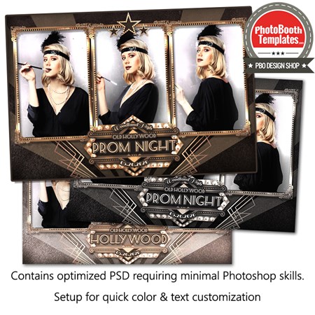 Hollywood Photo Booth Template