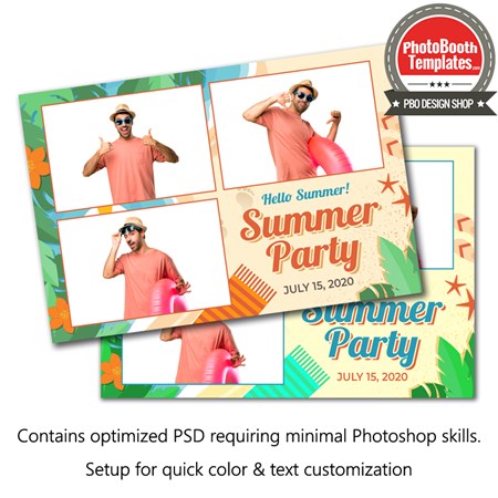 Summer Beach Celebration Postcard